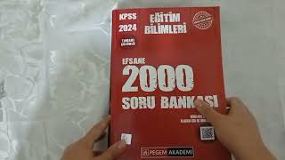 EĞİTİM BİLİMLERİ SORU BANKASI TAVSİYESİ  EFSANE 2000 VE MEGA SORU BANKASI ANALİZİ  KPSS PEGEM [upl. by Suivatnad]