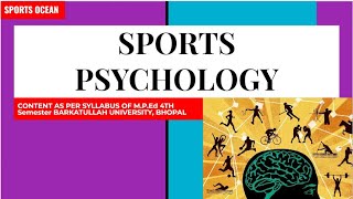 Unit01 sports psychology MPED BPEDUGC NET [upl. by Enileoj]