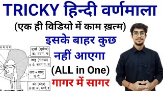 TRICKY हिन्दी वर्णमाला VARNMALA for All examSTETREETLEKHPALUPPUPSIhindi by Mohit Shukla [upl. by Rhpotsirhc]