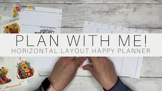 Plan With Me  Horizontal Layout Happy Planner  March 2024 [upl. by Shir]