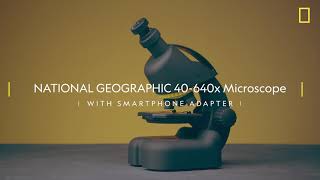 NATIONAL GEOGRAPHIC 40640x Microscope with Smartphone Adapter [upl. by Mallon]