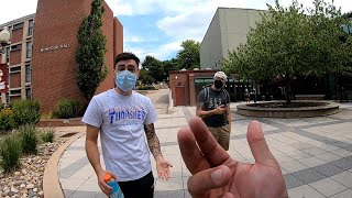 Mask Nazis Go Bonkers on Street Preachers at Bloomsburg University  Kerrigan Skelly  Fall 2020 [upl. by Richella]