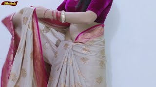 Tips amp Tricks To Wear Cotton Saree Super Perfectly  Teachers Look Sari Blouse Drape Method [upl. by Heimlich]