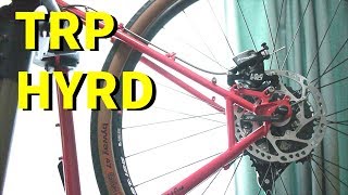 【ロードバイク】ブレーキ取付 TRP HYRD「素人のロードバイク組立てバラカンやろうぜ」 [upl. by Revart386]