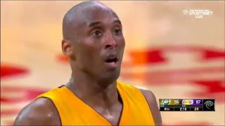 Kobe Bryant Amazing last 3 minutes in his FINAL GAME vs Jazz 041316 [upl. by Mathur]