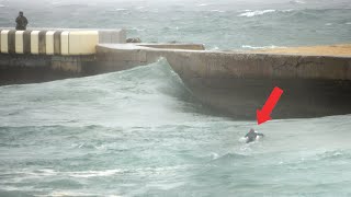 15ft Tidal Swing Creates Roping Wave inside French Inlet [upl. by Assilim]