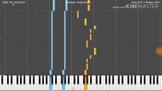 Undertale  Finale Piano Arranged Hard Version  MIDI [upl. by Aitsirhc]