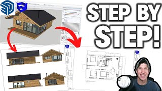 Creating PLANS IN LAYOUT from a SketchUp Model  COMPLETE PROCESS [upl. by Myrle]