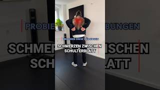 Schmerzen zwischen Schulterblatt lösen 😮‍💨 rücken schulter schulterblatt obererrücken back [upl. by Nedloh]