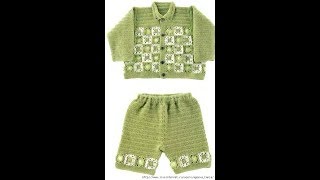 Crochet Patterns for free baby boy crochet sweater patterns 2326 [upl. by Elrahc]