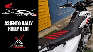 HONDA XR150L 2023  MODIFICACIÓN DE ASIENTO RALLY RALLY SEAT QUEDO INCREIBLE  ASIENTOS XTREMOS [upl. by Atinuaj]