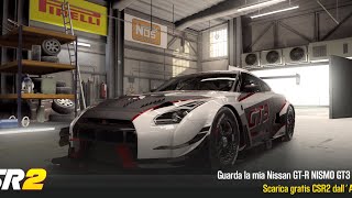 【CSR2】Nissan GTR NISMO GT3 shift amp tune for 685x [upl. by Llenor]