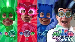 PJ Masks iPad Transform into Gekko Owlette Catboy Disney Junior [upl. by Naahs316]