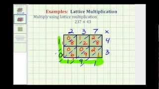 Lattice Multiplication  Whole Number Multiplication [upl. by Cornelle]