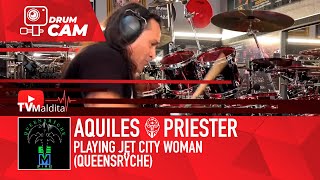 TVMaldita Presents Aquiles Priester playing Jet City Woman  Queensryche [upl. by Ellenaj]