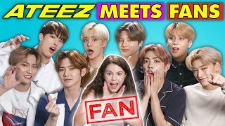 KPop Fans React To And MEET KPop Stars ATEEZ 에이티즈 [upl. by Sinaj]