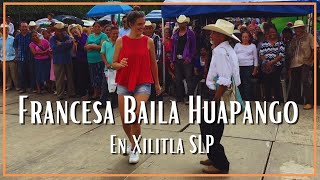 Francesa bailando el Son Solito en Xilitla SLP huapango huasteco [upl. by Angelia139]