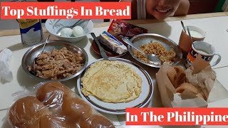 Common Bread Stuffings In Philippines  Harnies journey [upl. by Garap179]