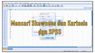 Mencari skewness dan kurtosis dgn SPSS [upl. by Crane252]