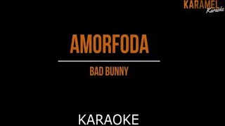 Bad Bunny  Amorfoda  Karaoke  Piano [upl. by Ravilob]