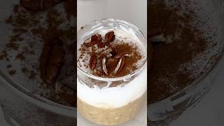 Pumpkin pie overnight oats 🥧 pumpkin overnightoats breakfast pumpkinpie breakfast asmr short [upl. by Oisorbma]