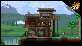 How to build a Terraria house Terraria 14 Beginner house tutorial [upl. by Ly148]