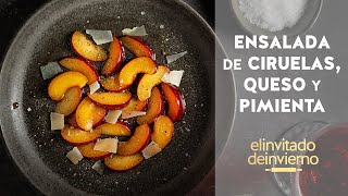 Ensalada de ciruelas con queso y pimienta negra refrescante ligera y sencilla para el verano [upl. by Enecnarf]