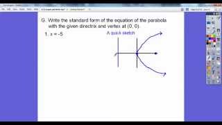 Parabolas in Algebra 2  Section 92 [upl. by Gnem]