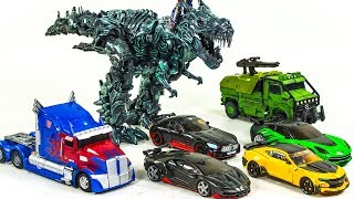 Transformers 5 Optimus Prime Grimlock Bumblebee Hotrod Crosshair Drift Hound Vehicle Car Robot Toys [upl. by Nelg191]