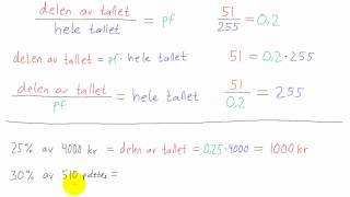 Matematikk 1P  044  Prosentregning [upl. by Oca]