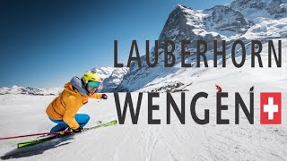 Skiing Lauberhorn  Wengen 2020 Switzerland [upl. by Brotherson]