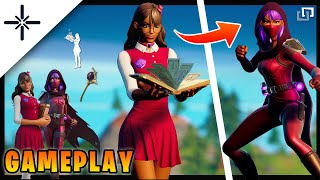 Isabelle Fortnite Skin GAMEPLAY and Builtin Emote [upl. by Mozart]