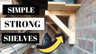 Making simple gallow shelf brackets  woodworking basics [upl. by Pasol959]