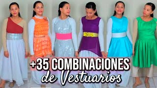 Combinaciones de Vestuarios para Danza Cristiana [upl. by Theobald]