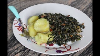 Healthy Nigerian Food Recipe   Sweet Potato and Vegetable Sauce [upl. by Troxell345]