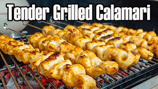 The perfect grilled calamari recipe [upl. by Nohsid]