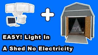 Light INSIDE A Shed With No Electricity Lepower Solar Light [upl. by Westland]