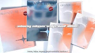 unboxing enhypen quotorange bloodquot albums ✮ ksana kalpa engene  target exclusive versions [upl. by Enneire]