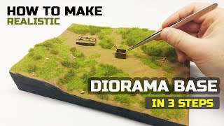 How to make diorama base  Tutorial for beginners [upl. by Esmond]