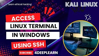 How to access linux server from Windows machine using secure shell SSH  kali linux linux kali [upl. by Mei]