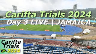 Carifta Trials 2024  Day 3 LIVE  Jamaica [upl. by Royce]