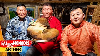 Mighty Unique Sheep Tripe BBQ for Mighty Mongolian Wrestlers Mukbang Nomads  Eat Like Mongols [upl. by Ragas]