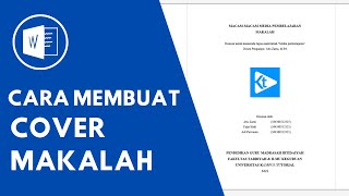 1️⃣ Cara membuat cover makalah  Tutorial Cara membuat makalah [upl. by Charbonnier450]