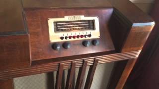 My Philco 40185 project with my own AM radio station [upl. by Eckmann]