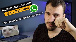 Whatsapp Silinen Mesajları Geri Getirme Uygulaması quotWHATSAPP BİZDEN HABERSİZ YEDEKLİYORquot [upl. by Naitsirc]