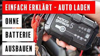 Autobatterie laden ohne abklemmen  in 5 Minuten erledigt mit diesen 8 einfachen Schritten [upl. by Nnaeinahpets]