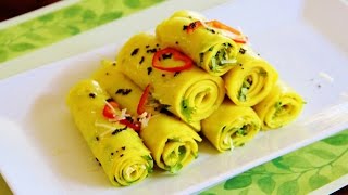 How to make Khandvi in Pressure Cooker Paturi or Suavari Video Recipe by Bhavna  Quick amp Easy [upl. by Hammad]