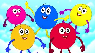 Five Little Circles Learn Shapes and Preschool Rhymes For Kids [upl. by Lombardo]