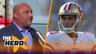 Jay Glazer on Garoppolos contract with the 49ers McDaniels staying with the Patriots  THE HERD [upl. by Antebi260]