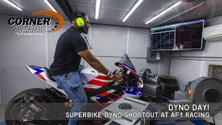 Ep 09  Dyno Day at AF1 Racing  BMW M1000RR vs Aprilia RSV4 1100 [upl. by Skrap674]